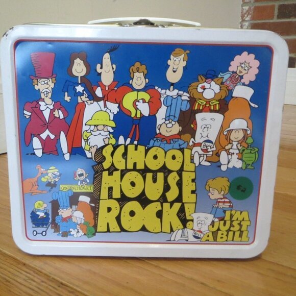 Other - Vintage Schoolhouse Rock Metal Lunch Box 1999 *Good Condition- Hard To Find*